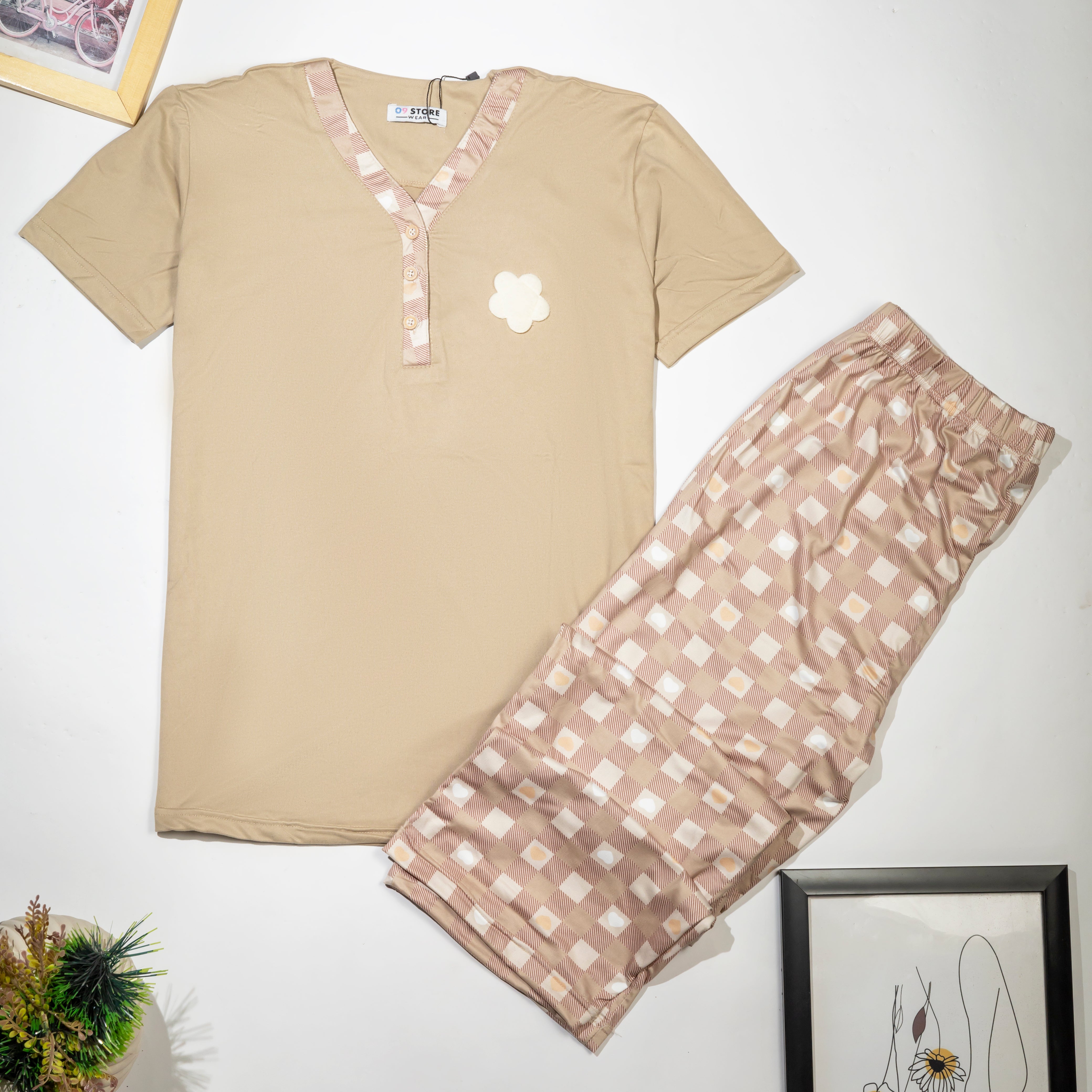Pajamas Layaly ( Beige ) 001